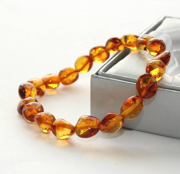 Honey Bean Amber Adult Bracelet - Amber SOS