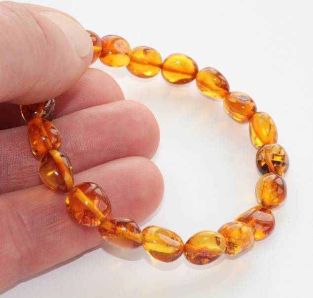 Honey Bean Amber Adult Bracelet - Amber SOS