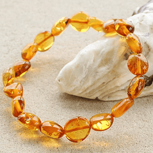 Honey Bean Amber Adult Bracelet - Amber SOS