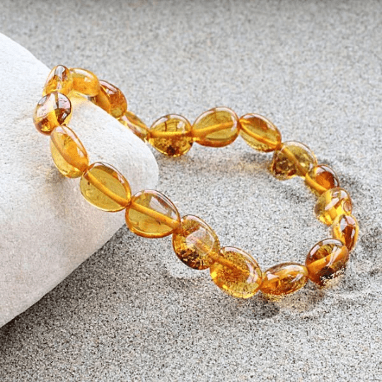 Honey Bean Amber Adult Bracelet - Amber SOS