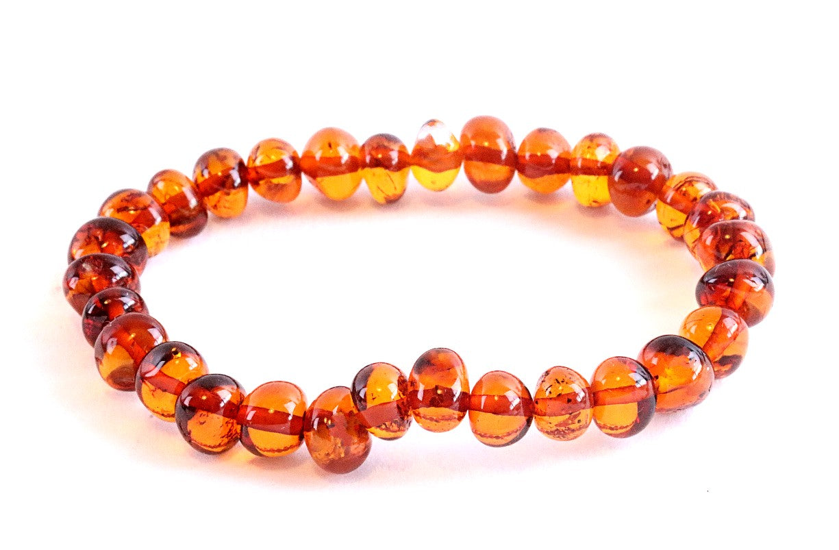 Baltic Amber Teething Necklace - Cognac – Eco Mom South Africa