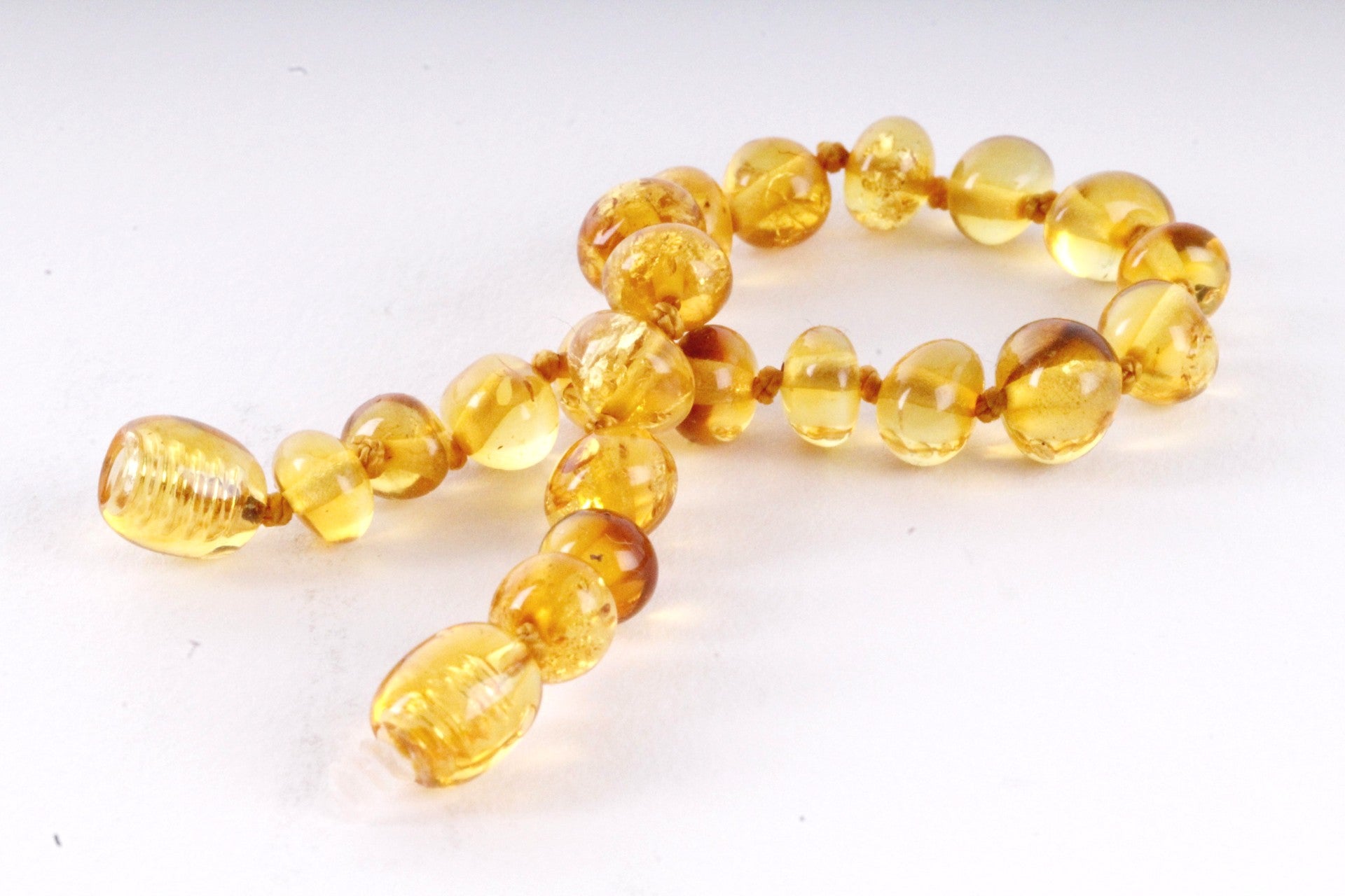 Amber Anklet Honey Beads Amber SOS