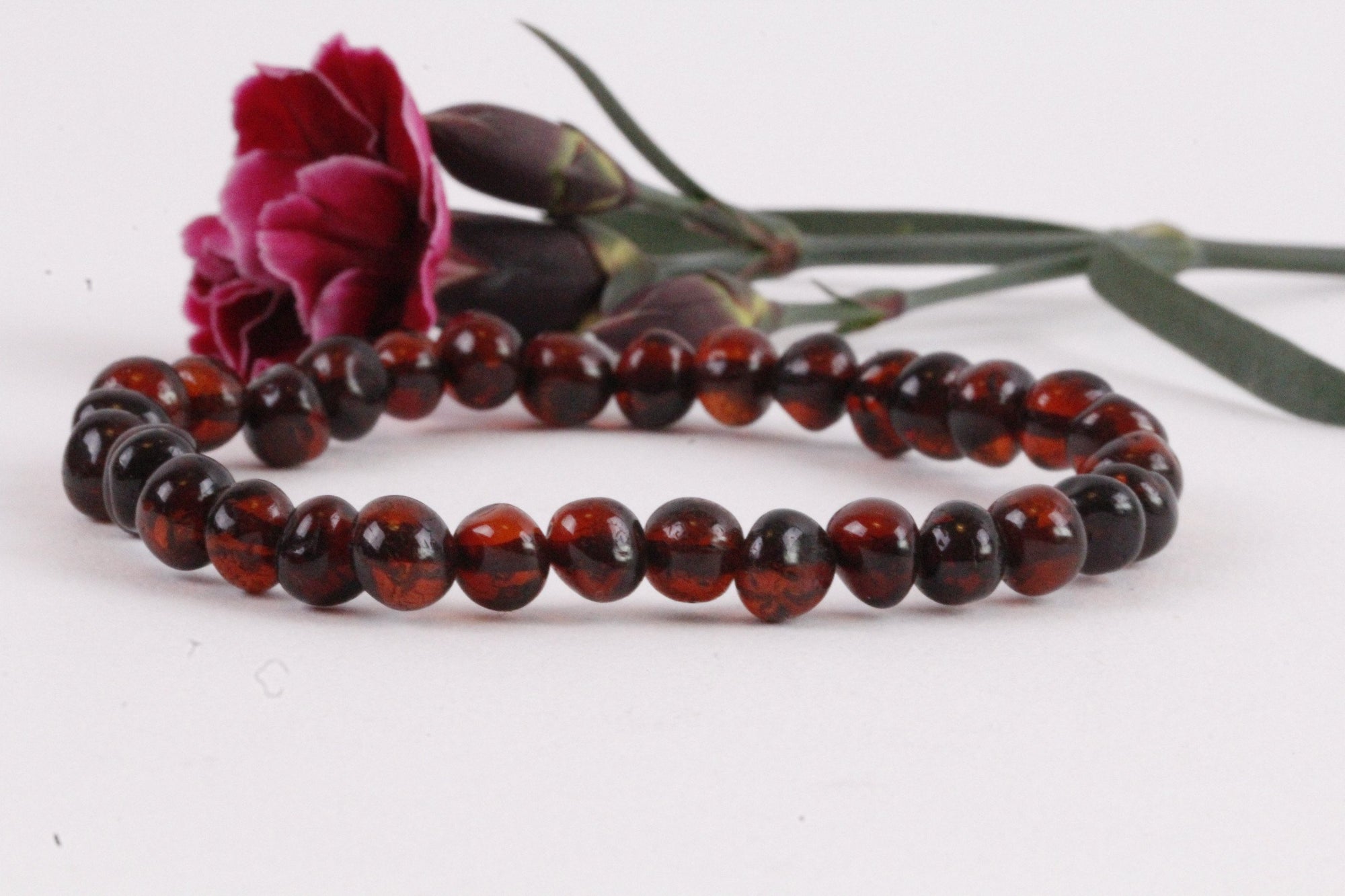 Dark Round Bracelet - Amber SOS