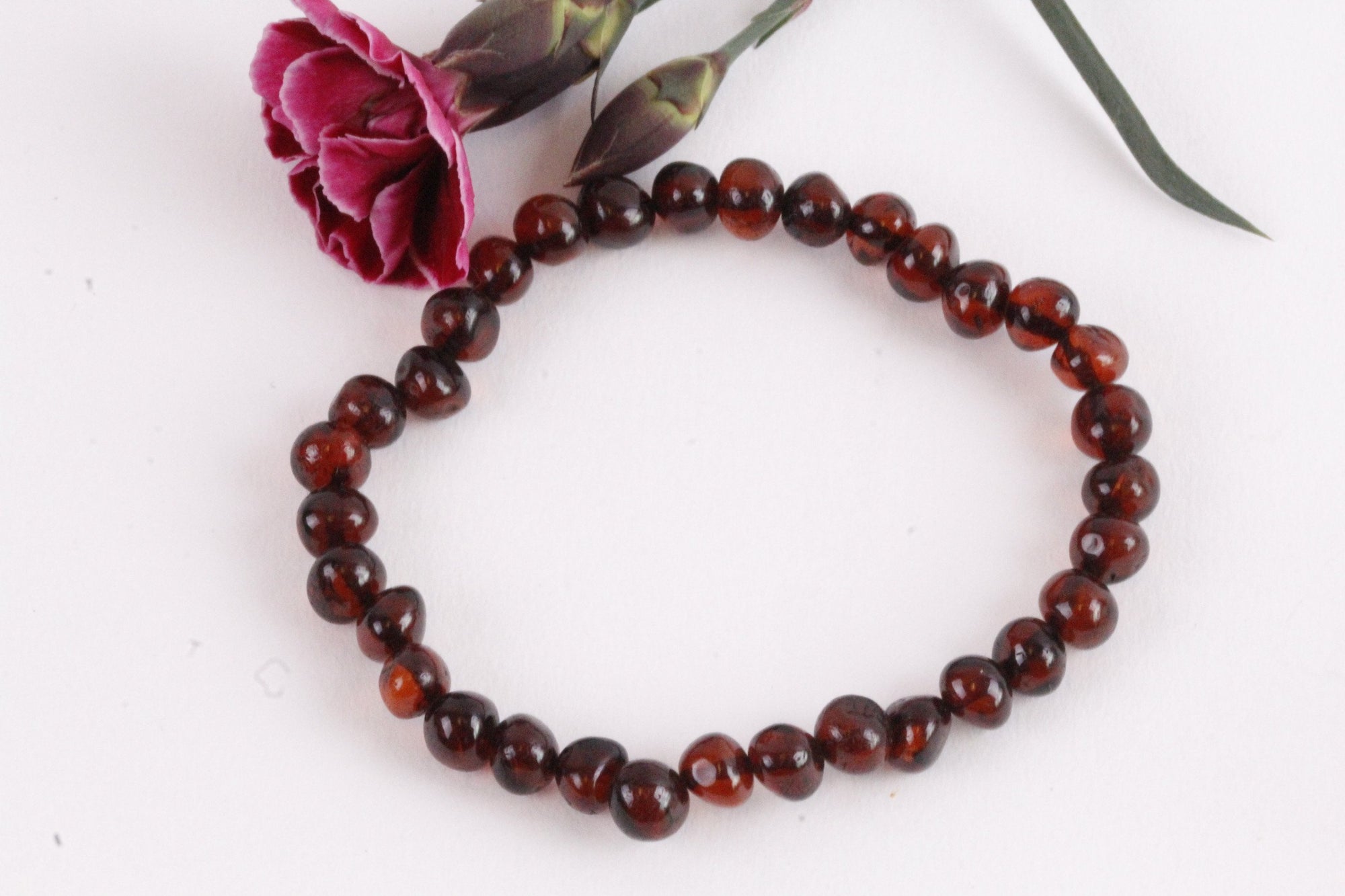 Dark Round Bracelet - Amber SOS