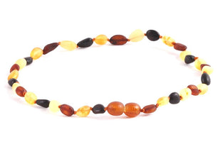 Matt Natural Amber Necklace for Children - Amber SOS