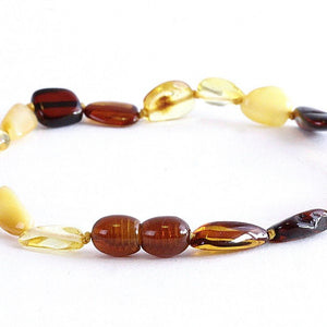 Mixed Bean Adult Anklet - Amber SOS