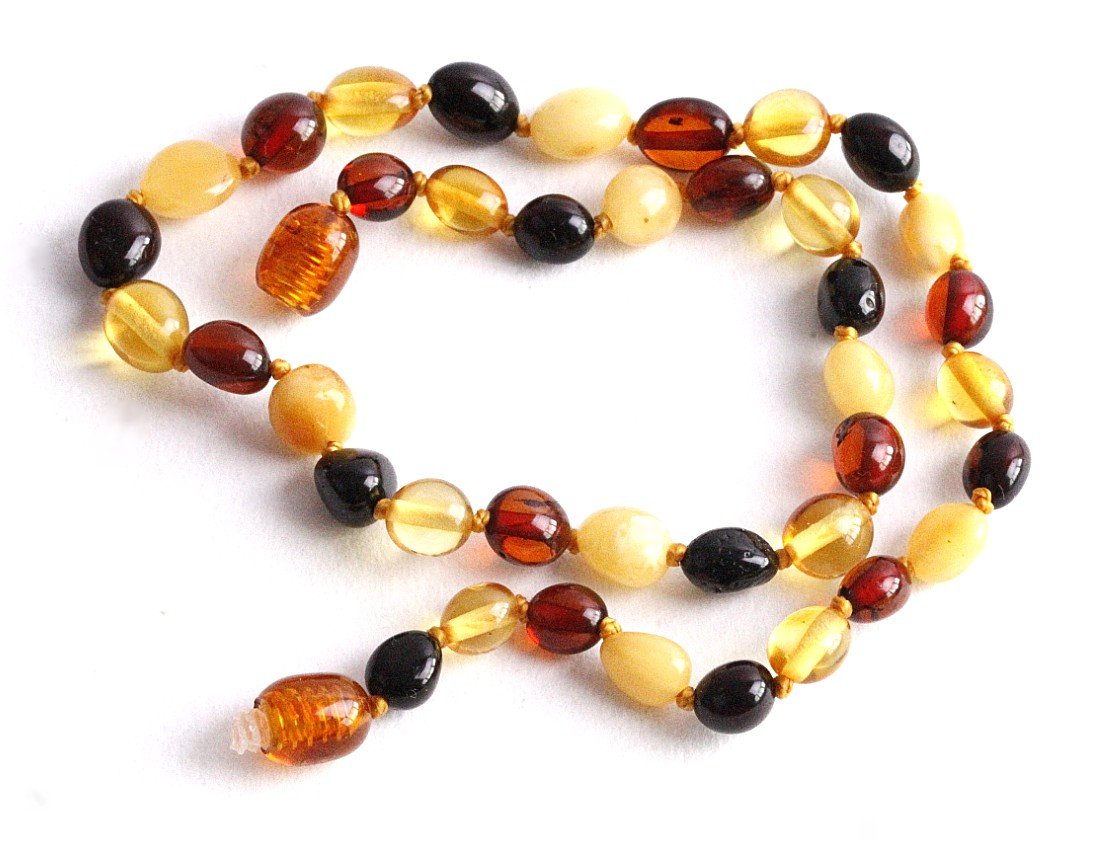 Mixed  Bean Amber Necklace for Children - Amber SOS