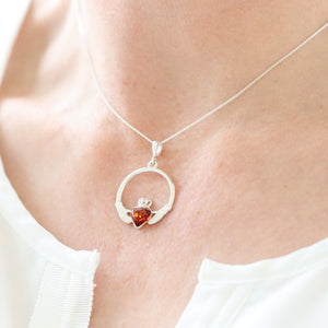 Sterling Silver Claddagh Pendant