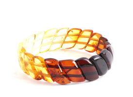 Rainbow Gemstone Bangle - Amber SOS