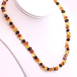 Faceted Amber Necklace