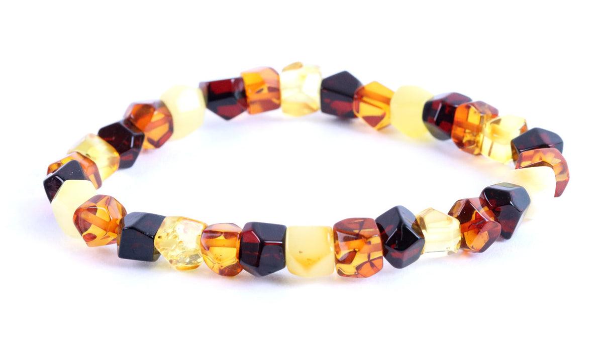 Faceted Baltic Amber Bracelet