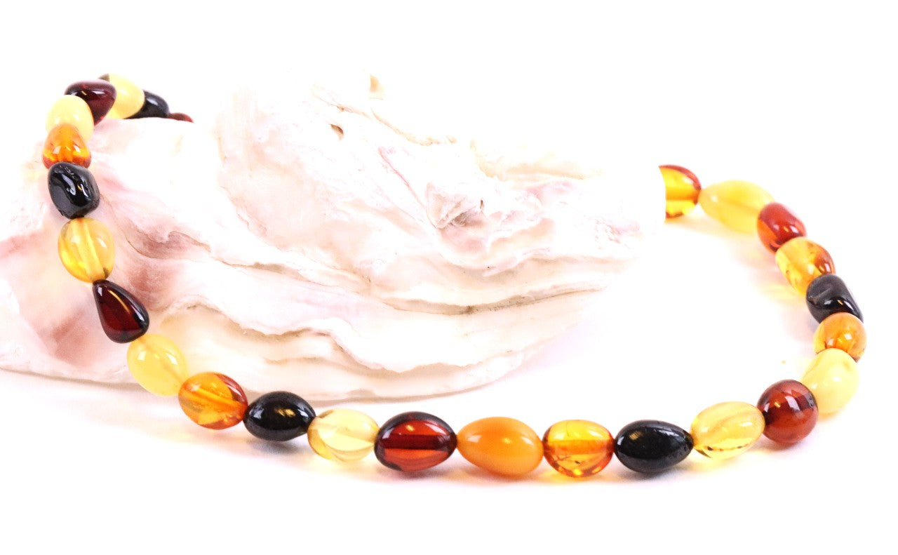 Mixed Bean Amber Anklet Genuine Bead Anklets for Adults Amber SOS