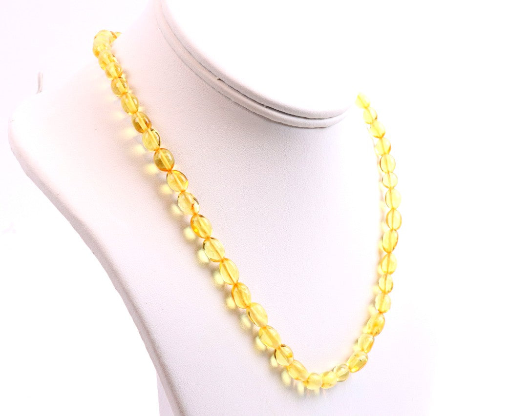 Yellow Necklace Bean Shape
