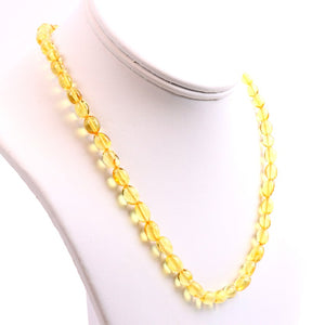 Yellow Necklace Bean Shape