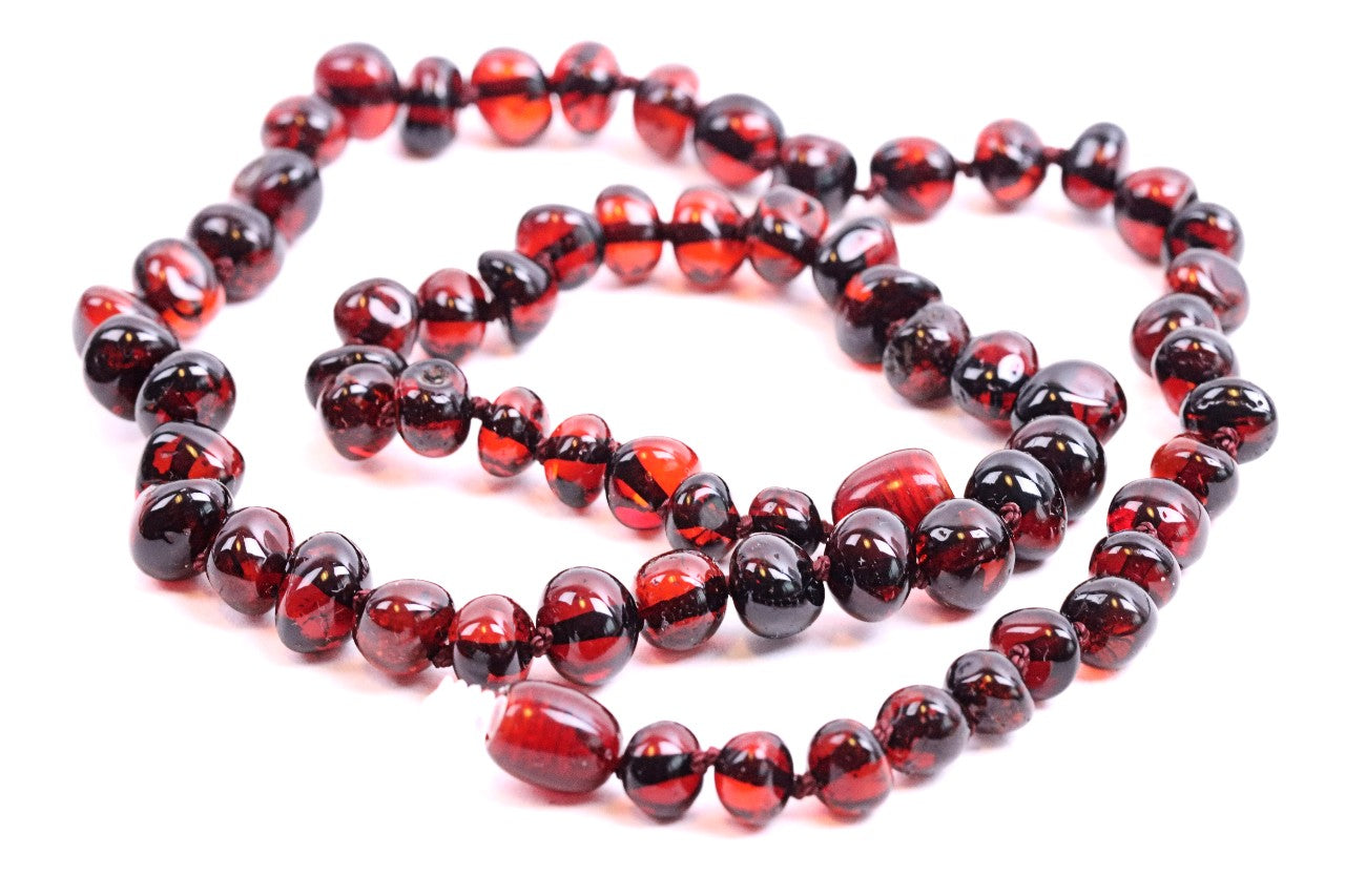 Buy Vintage Cherry Amber Bakelite Beaded Necklace Online in India - Etsy