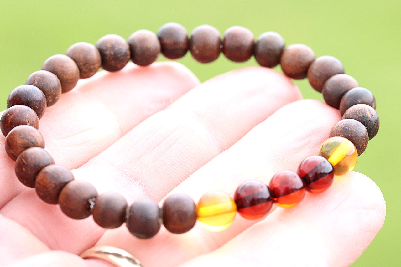 New Design Sumatra Wood from Indonesia and Baltic Amber