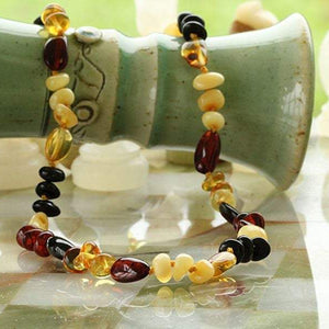 Colorful Amber Bead Necklace - Amber SOS