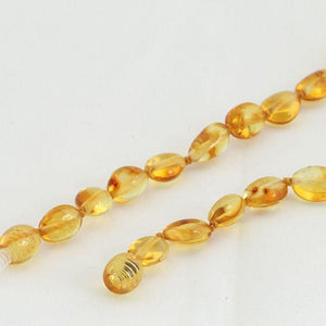 Honey Bean Baltic Amber Bead Necklace - Amber SOS