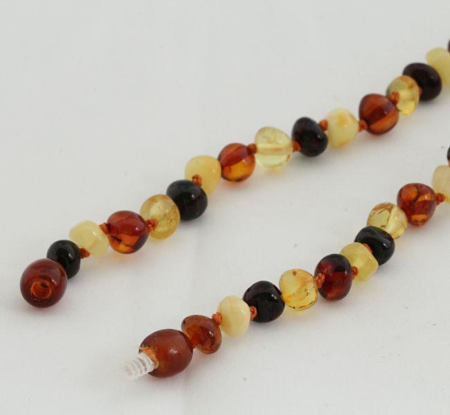 Classic Mixed Baltic Amber Bead Necklace - Amber SOS