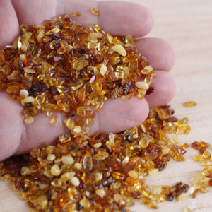 40g of Crafting Amber Chips for the price of 30g /Small Chip Amber Crafting Supplies - Amber SOS