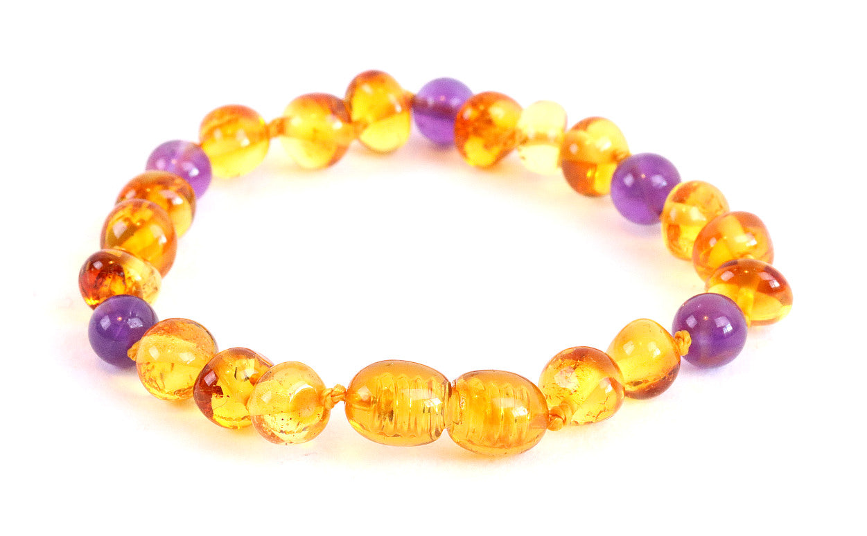 Premium Raw Baltic Amber Necklace and/or Bracelet For Children / Extra