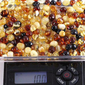 Mixed Baroque beads with holes (5mm X 5mm) Crafting Beads - Amber SOS