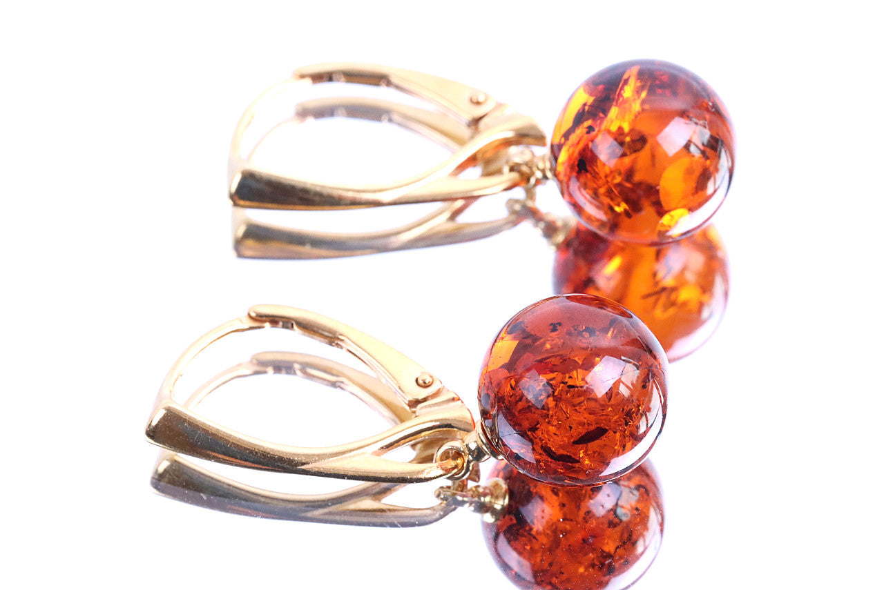 Gold Gemstone Earrings