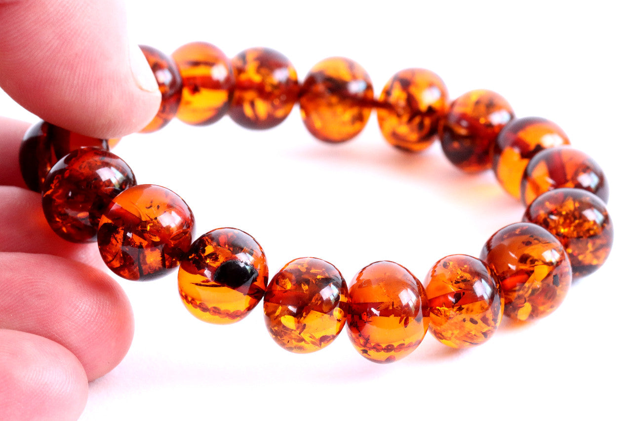 Exclusive Quality Large Natural Amber Bracelet